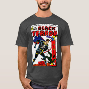 Clássico da década de 1950 O T-Shirt Terror Negro