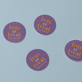 Clássico De Halloween Ou Adesivo De Tratamento