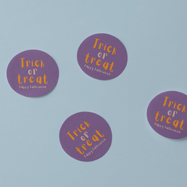 Clássico De Halloween Ou Adesivo De Tratamento (Criador carregado)