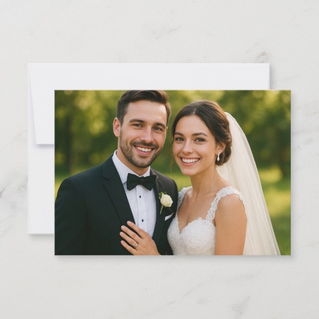 Clássico Digitalizar para placa de resposta RSVP (Frente)