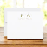 Clássico Elegante Dourado Minimalista Moderno Obri<br><div class="desc">Expresse gratidão com estilo usando nosso clássico Elegante moderno e minimalista Monograma Obrigado Cartões. Meticulosamente projetadas, essas placas combinam perfeitamente a sofisticação do eterno com o minimalismo contemporâneo, fazer-as a escolha perfeita para transmitir sua apreciação. Feito com precisão e atenção aos detalhes, esses cartões de agradecimento são mais do que...</div>