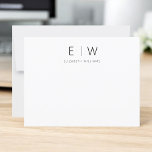 Clássico Elegante Moderno Minimalista Obrigado<br><div class="desc">Expresse gratidão com estilo usando nosso clássico Elegante moderno e minimalista Monograma Obrigado Cartões. Meticulosamente projetadas, essas placas combinam perfeitamente a sofisticação do eterno com o minimalismo contemporâneo, fazer-as a escolha perfeita para transmitir sua apreciação. Feito com precisão e atenção aos detalhes, esses cartões de agradecimento são mais do que...</div>