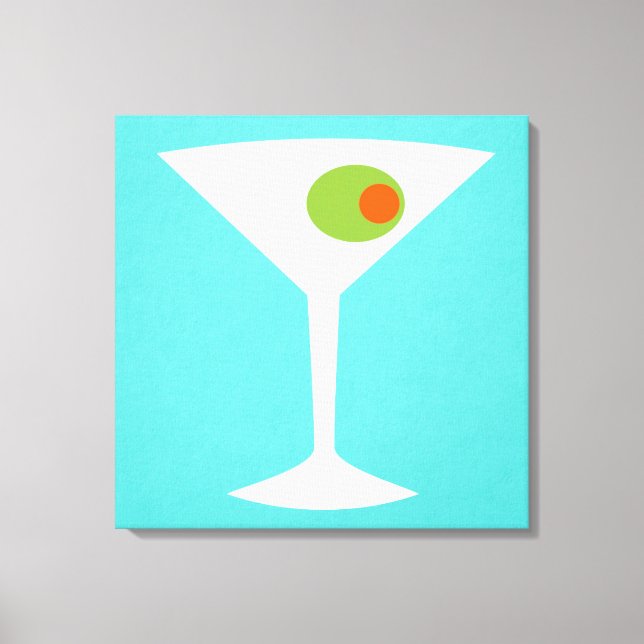 Clássico Filme Martini, Canvas estendida (turquesa (Frente)