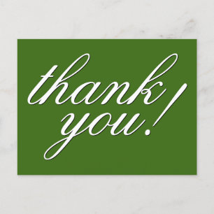 Clássico, Glamoroso "obrigado você!" Cartão Postal