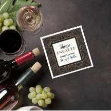 Clássico! guardanapos de festa de noivado