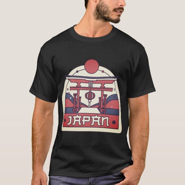 Clássico Japão Mens T-Shirt (Frente)