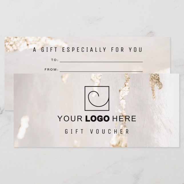 Clássico Moderno de Folha de Ouro com Voucher/Cert (Frente/Verso)