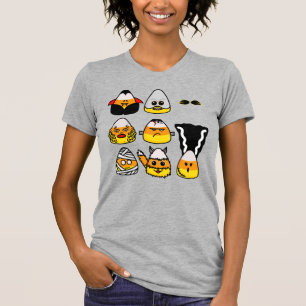 Clássico Monstros de Hollywood Candy Corn T-Shirt