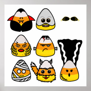 Clássico Monstros de Hollywood - Poster de milho 