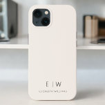 Clássico Neutro Moderno Nome do Monograma Minimali<br><div class="desc">Eleve o seu smartphone com a nossa capas de iphone Clássica Elegante Moderna e Minimalista do Nome do Monograma. Esse caso meticulosamente projetado combina sofisticação do eterno com o minimalismo contemporâneo. Criado à perfeição, ele não só protege seu dispositivo, como também adiciona um toque de estilo personalizado. As opções de...</div>