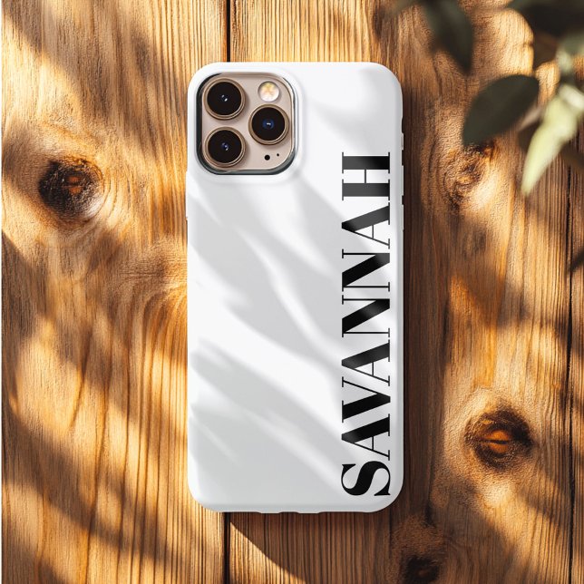 Clássico nome personalizado simples branco (Criador carregado)