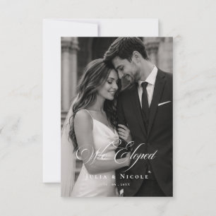 Clássico Nós Fomos Casados Foto Anúncio de Casamen