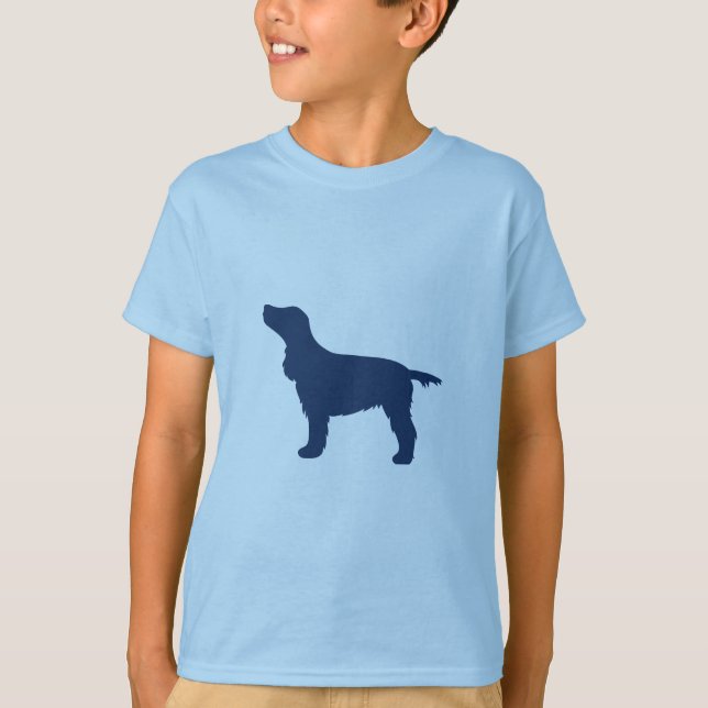 Clássico para Crianças Silhuetas de Cães T-Shirt (Frente)