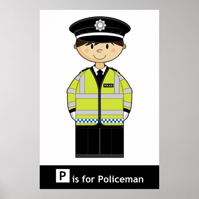 Clássico Poster da Polícia Britânica (Frente)