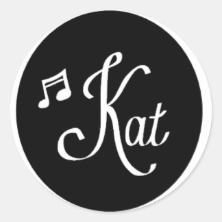 Clássico,redondo, adesivo de logotipo