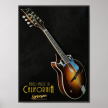 Clássico Sorensen Sprite poster de mandolina de do