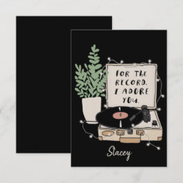 Classroom "For the Record, I Adore You" V'Day Card