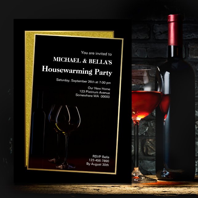 Classy Black Dourado Glitter Party (Criador carregado)