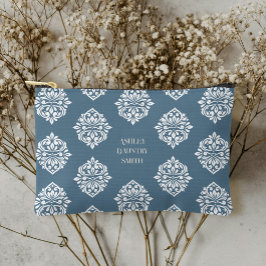 Classy Damask Regency Teal Cinza