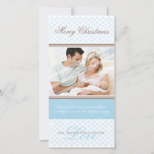 CLASSY HOLIDAY CARTÕES DE FOTOS :: diamantes suave (Frente)