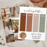 Classy Modern Rust Wedding color Palette Card 202<br><div class="desc">Classy Modern Rust Wedding color Palette Card 2024</div>