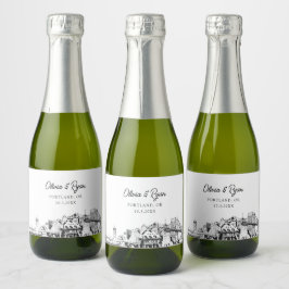 Classy Portland Wedding Favor Personalizado Mini