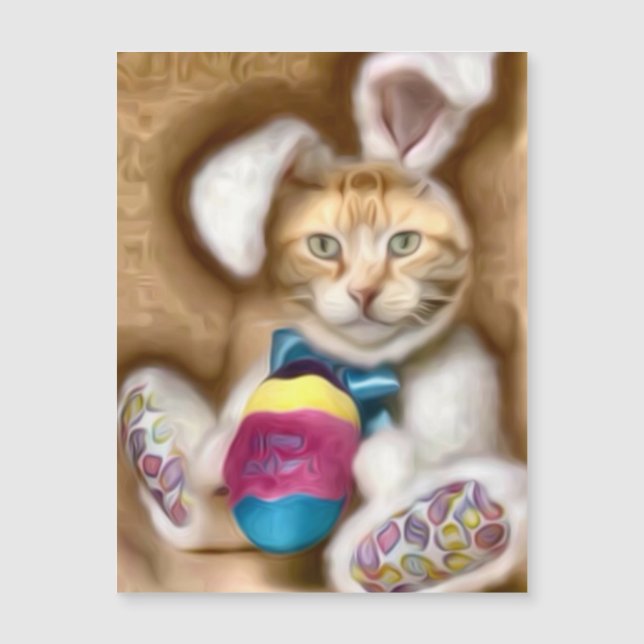 Claude Easter Bunny Holiday Postcard (Frente)