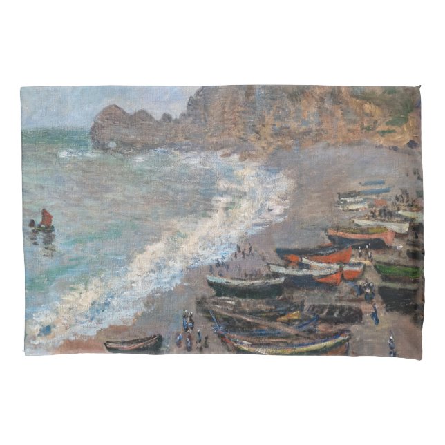 Claude Monet - A praia em Etretat (Frente)