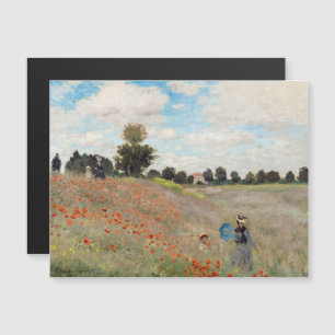 Claude Monet - Cartão Magnético de Campo Poppy