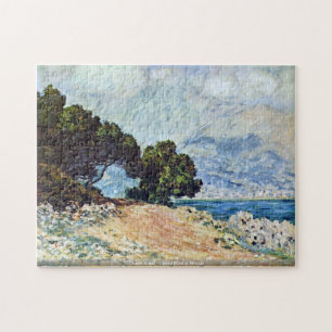 Claude Monet - estrada litoral no quebra-cabeça d