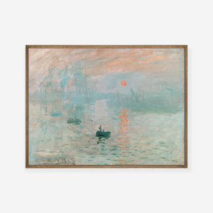Claude Monet Impression Sunrise Pintura Impressão