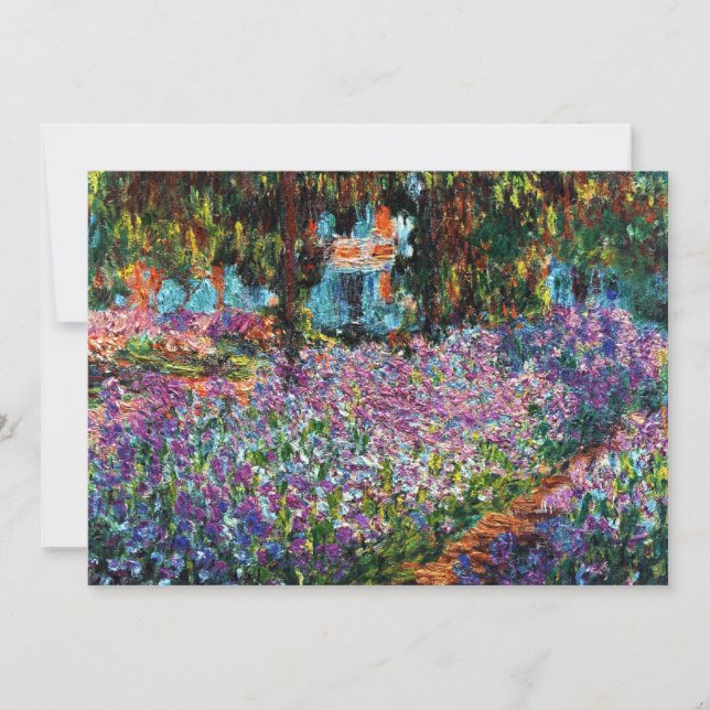 Claude Monet: Irrises no Jardim de Monet (Frente)