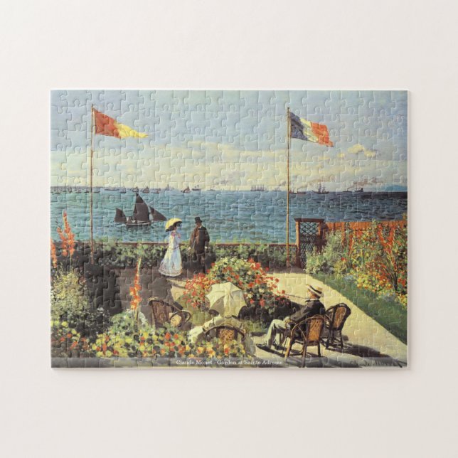 Claude Monet - jardim no quebra-cabeça de Sainte (Horizontal)