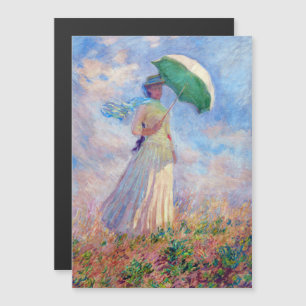 Claude Monet - Mulher com Guarda-Sol virada para a