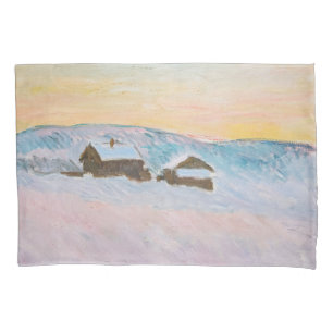 Claude Monet - Paisagem Noruega, Casas Azuis