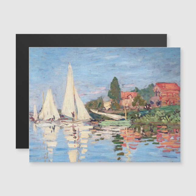 Claude Monet - Regatas em Argenteuil (Frente/Verso)