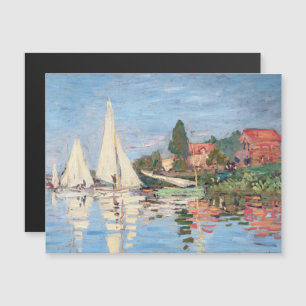 Claude Monet - Regattas Argenteuil - Cartão Magn