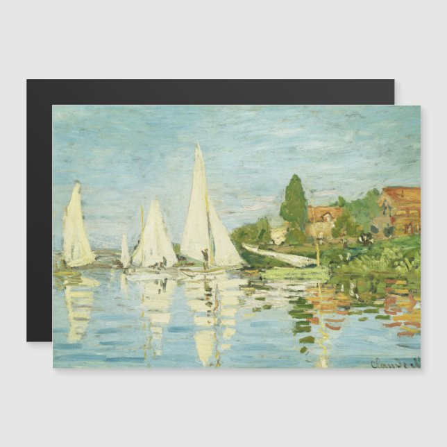 Claude Monet. Regattas em Argenteuil (Frente/Verso)