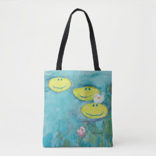 Claude Monet Sacola Tote Caras Felizes