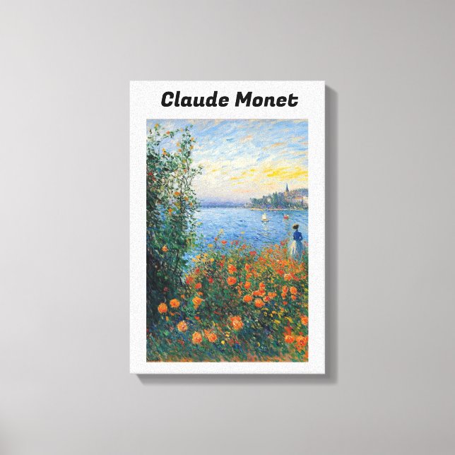 Claude Monet Stretch Canvas Print (Frente)