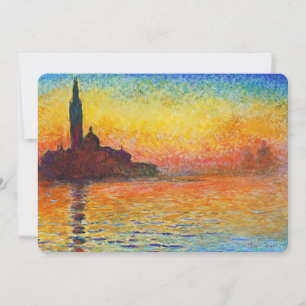 Claude Monet Sunset Em Veneza Impressionista Arte
