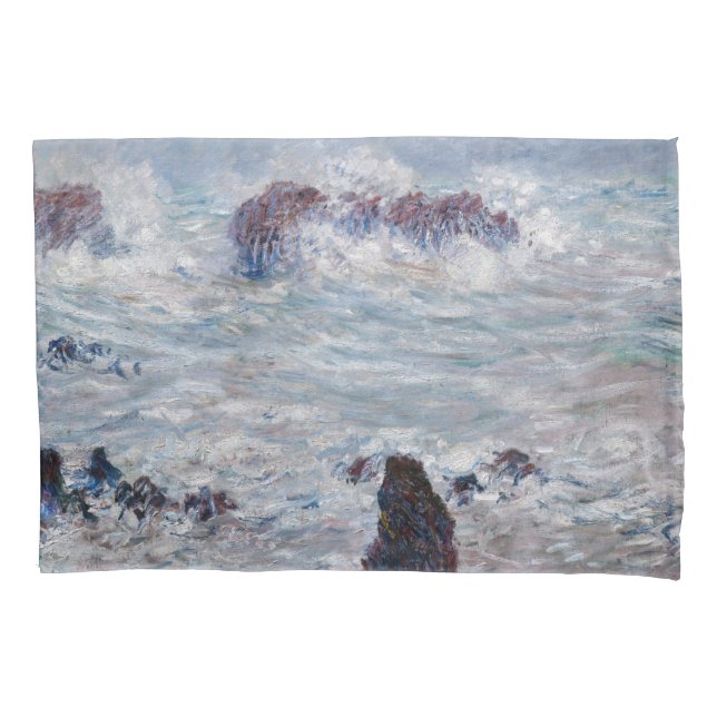 Claude Monet - Tempestade ao largo da costa de Bel (Frente)