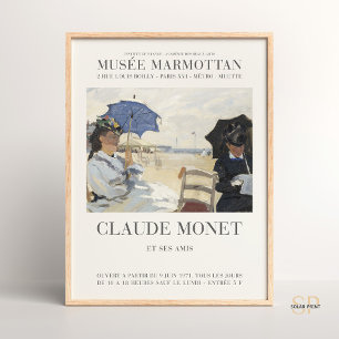 Claude Monet The Beach em Trouville Art Impressão