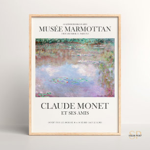Claude Monet Water Lily Pond Art Impressão Vintage