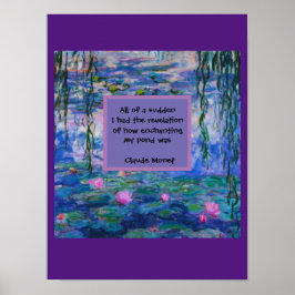 Claude Monet Water Lily Poster