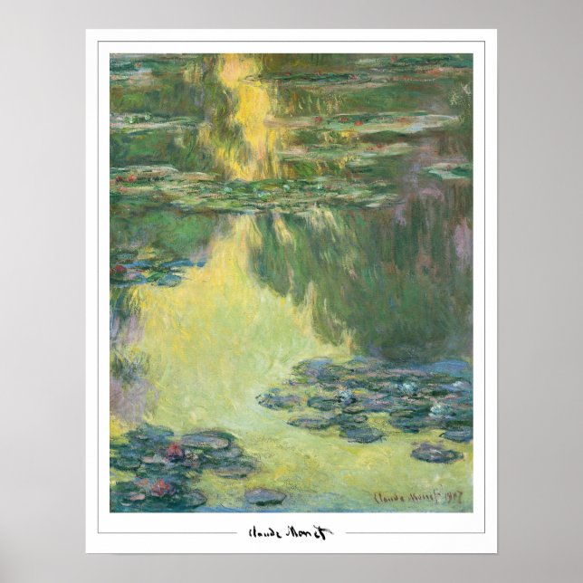 Claude Monet Zedign Art Poster nº 11 (Frente)