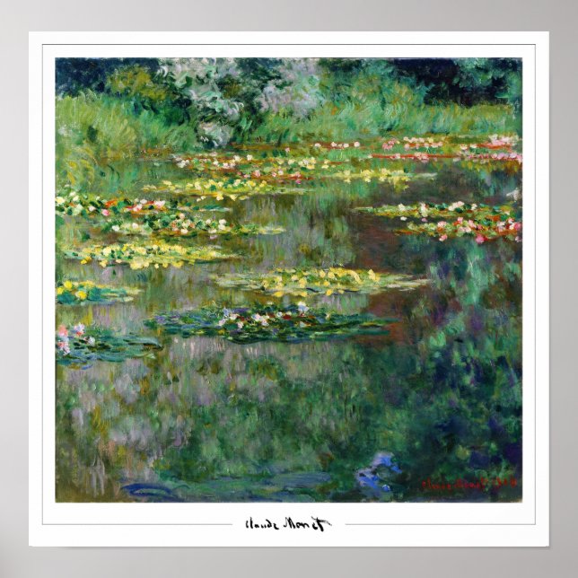 Claude Monet Zedign Art Poster nº 13 (Frente)