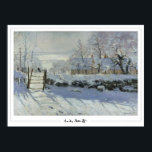 Claude Monet Zedign Art Poster nº 15-2<br><div class="desc">Claude Monet #15-2 (The Magpie),  poster de arte e assinatura da Zedign House. Para mais imagens e designs de Claude Monet - Paintings & Drawing Vol 2,  visite https://books.zedign.com/zas/3.html</div>