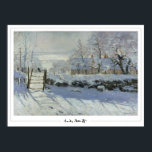 Claude Monet Zedign Art Poster nº 15-2<br><div class="desc">Claude Monet #15-2 (The Magpie),  poster de arte e assinatura da Zedign House. Para mais imagens e designs de Claude Monet - Paintings & Drawing Vol 2,  visite https://books.zedign.com/zas/3.html</div>