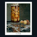 Claude Monet Zedign Art Poster nº 1-2<br><div class="desc">Claude Monet #1-2 (Jar Of Peaches) arte e poster de assinatura pela Casa Zedign. Para mais imagens e designs de Claude Monet - Paintings & Drawing Vol 2,  visite https://books.zedign.com/zas/3.html</div>